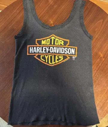 00년대 HARLEY-DAVIDSON 탱크탑 블랙 빈티지