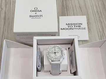 OMEGA x Swatch Moonphase 화이트 새상품 미사용품