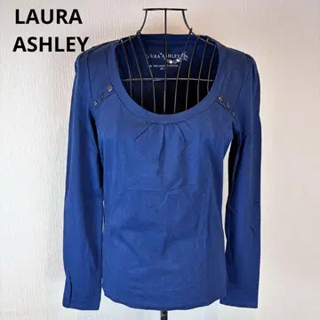 LAURA ASHLEY 네이비 긴팔 티셔츠 면100% 신축성 있음 멋짐