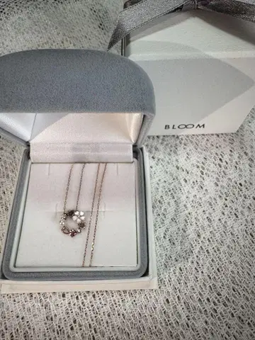 BLOOM 벚꽃 목걸이 핑크 골드 박스 포함