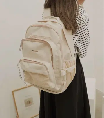 moi tytto BACKPACK 크림색 백팩 화이트