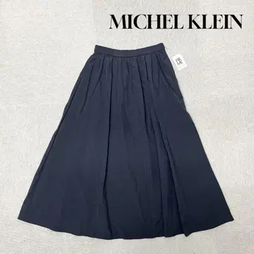 새상품 MICHEL KLEIN 플레어 스커트 다크 그레이 M 사이즈