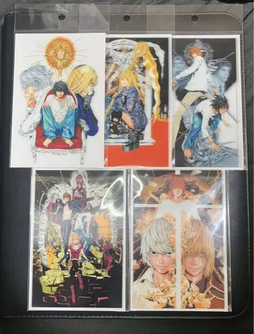 데스노트 DEATH NOTE 원화전 엽서 묶음 판매