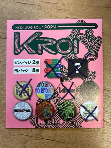[ Kroi ] 캔뱃지 5개 세트 (Unspoil 라이브 투어 2024)