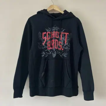 SCHOTT 블랙 후드티