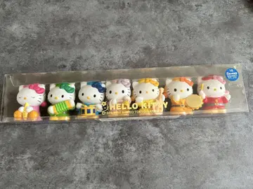 레트로 헬로키티 음악대 7개 세트