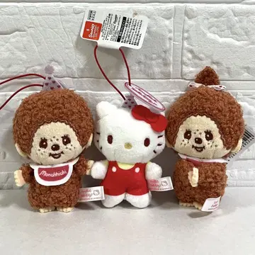 몬치치 x 헬로키티 애니버서리 파티 마스코트 총 3종