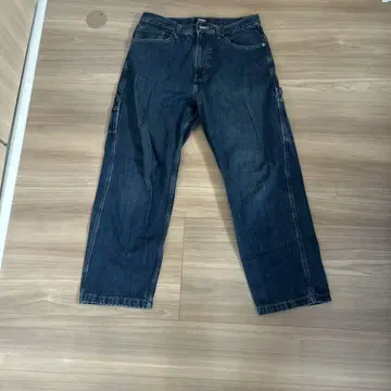 DENIZEN 다크 데님 와이드 레그 팬츠