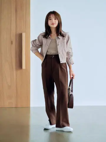 cohina 크롭 데님 자켓 그레이지