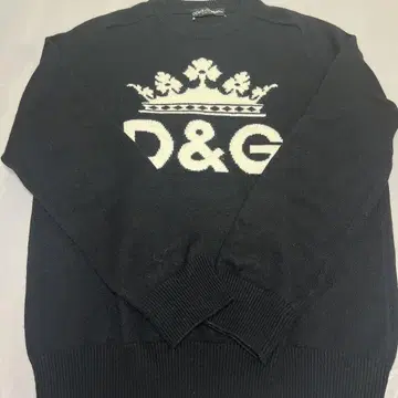 D&G 블랙 니트 스웨터 M