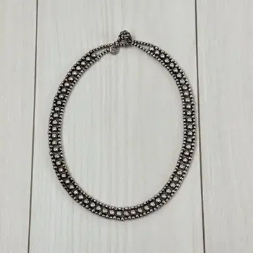 [ PHILIPPE AUDIBERT ] 비즈 목걸이 초커 실버