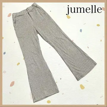 [ jumelle ] 쥬멜 체크 팬츠 F 베이지 하의 팬츠