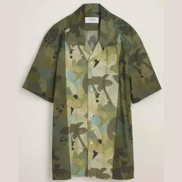 TINTORIA MATTEI 954 알로하 셔츠 면 100% 넥 37cm