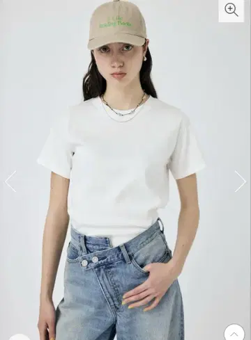MOUSSY SUVIN GIZA CN TEE 화이트 티셔츠 M