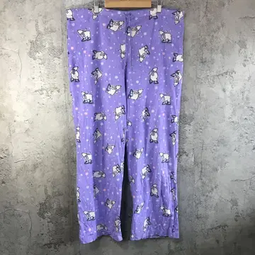 Y5579 구제 패턴 팬츠 파자마 팬츠 보라색 90s Y2K