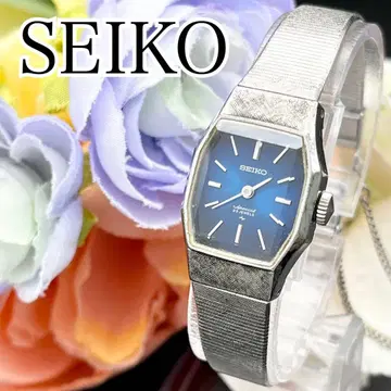 작동 손목시계 SEIKO 세이코 수동 와인딩 블루 여성용 J36