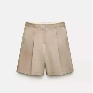 [ 새상품급 ] ZARA 다트 버뮤다 팬츠 하프 팬츠 베이지