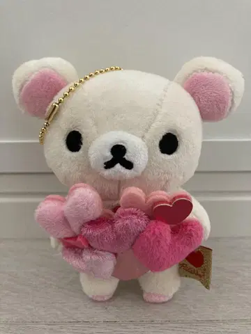 코리락쿠마 모아모아 봉제 인형 하트