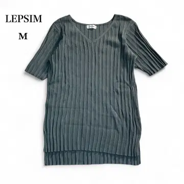 Z10-115 LEPSIM 헴 비대칭 리브 컷소 M 반팔