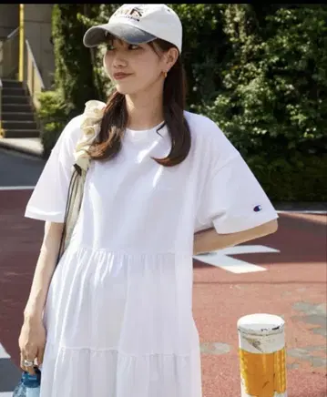 프릭스스토어 챔피온 티어드 원피스
