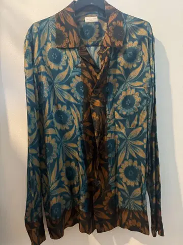 DRIES VAN NOTEN 플로럴 긴팔 셔츠