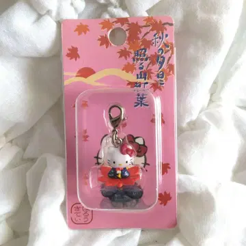 지역 한정 키티 단풍 가을  스트랩 산리오 지퍼 마스코트