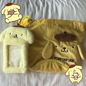 [미사용] 폼폼푸딩 트레카 케이스 복주머니 2세트