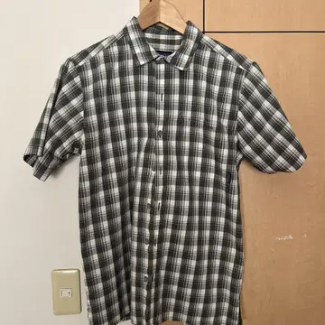 patagonia 체크 무늬 반팔 셔츠 S