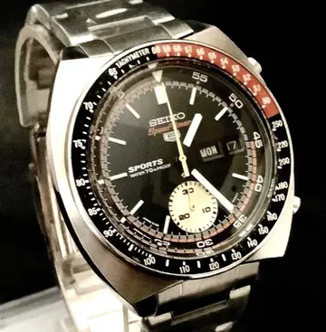 SEIKO 스피드 타이머 6139-6032 콜라 베젤 OH 완료 초미품