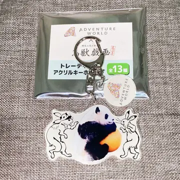 어드벤처월드 조수희화 아크릴 키링 시크릿 팬더