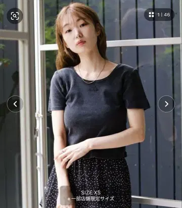kastane 피그먼트 자수 로고 TEE 새상품 미사용품 택 포함