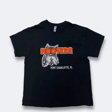 00년대 구제 의류 HOOTERS 후터스 프린트 티셔츠