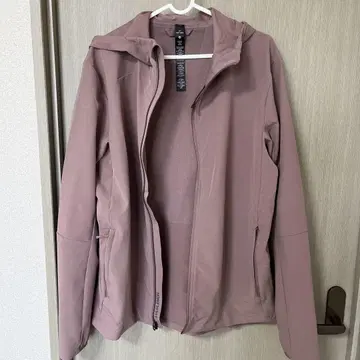 룰루레몬 후드 부착 핑크 자켓 M