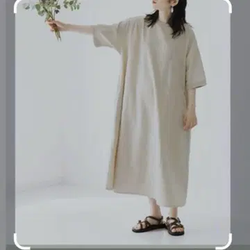 dgy 리브 원피스 아이보리