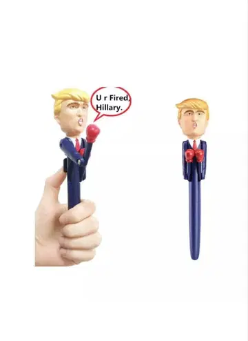 라스트 1점! 트럼프 대통령 말하는 펀칭 볼펜 직수입 레어