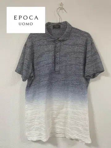 EPOCA UOMO 에포카 워모 피케 셔츠 남성용 사이즈 50