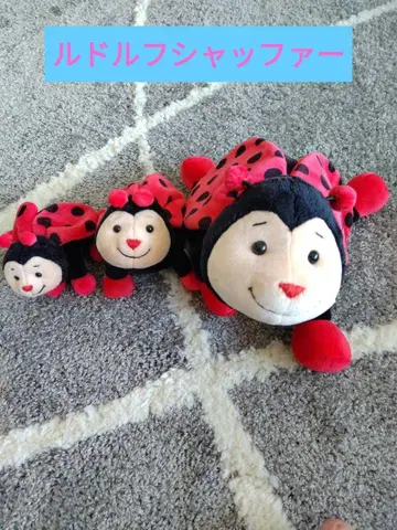 루돌프 샤퍼 무당벌레 봉제 인형 3개 세트