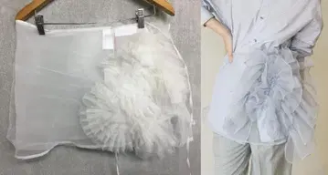 마지 25ss 택 포함 신동 숏 랩 스커트 화이트