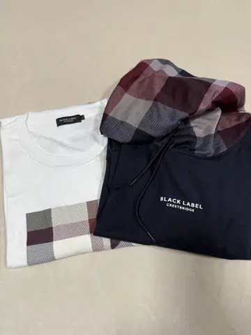BLACK LABEL CRESTBRIDGE 티셔츠 후드 부착