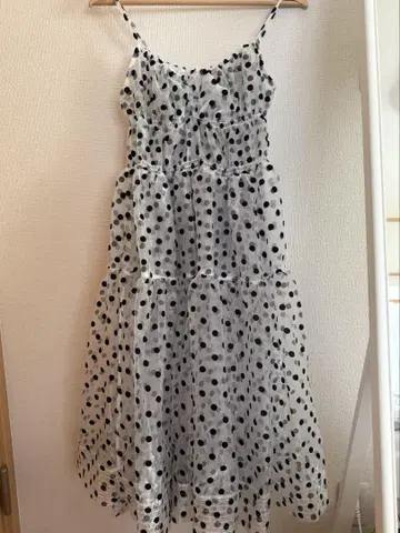 POPPY DOT ORGANGY TIERED DRESS