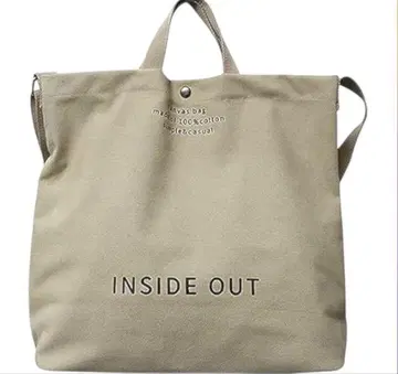 INSIDE OUT 토트백 베이지