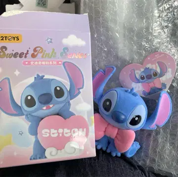 52TOYS 스티치 Sweet Pink Series 피규어 리본