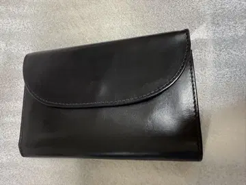 화이트하우스 콕스 가죽 접이식 지갑 블랙