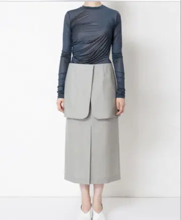 아이레네 Selevedge Line Skirt 그레이 34
