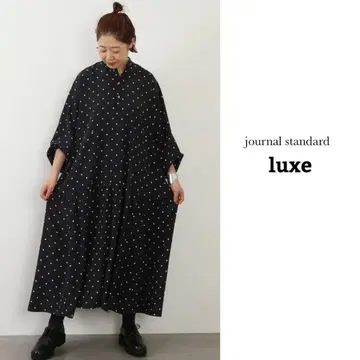 JOURNAL STANDARD LUXE 도트 티어드 원피스