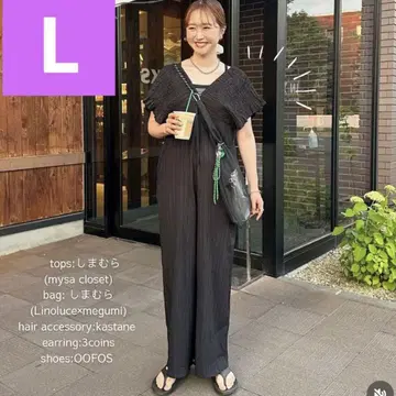 시마무라 laxdantia 셔링 살로펫 블랙 L 사이즈