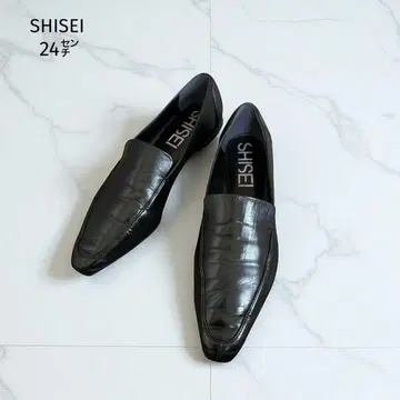 SHISEI 시세이 치즐토 로퍼 (24cm) 플랫슈즈 블랙