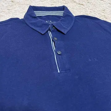 ARMANI EXCHANGE 아르마니 익스체인지 피케 셔츠 네이비 L