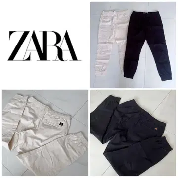 새상품급 ZARA 조거 팬츠 M 블랙 크림