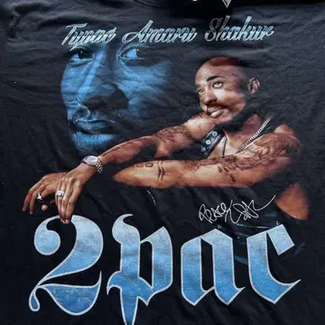 초레어 2Pac 싱글 스티치 빈티지 HIPHOP 데드스탁